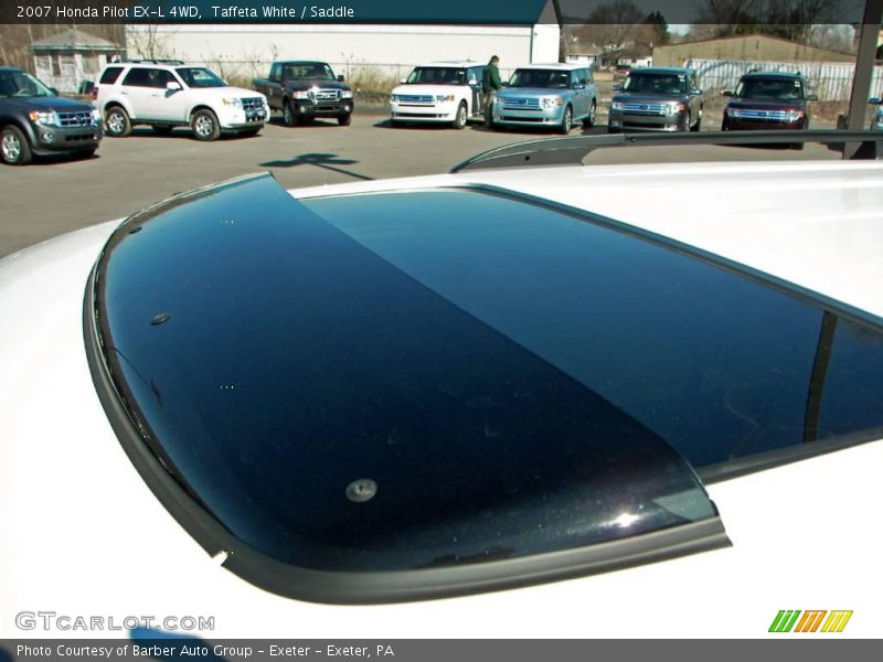 Taffeta White / Saddle 2007 Honda Pilot EX-L 4WD