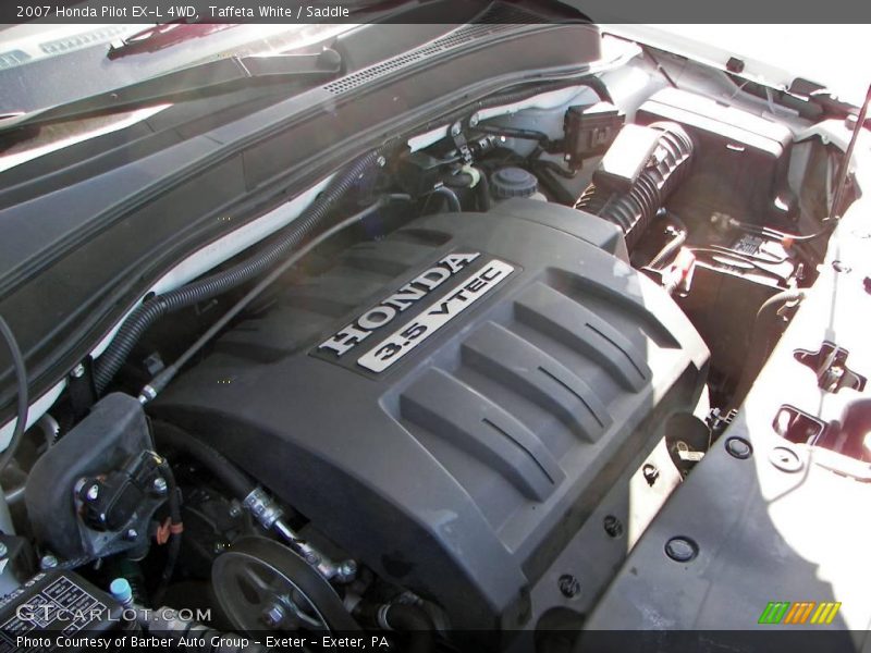 Taffeta White / Saddle 2007 Honda Pilot EX-L 4WD