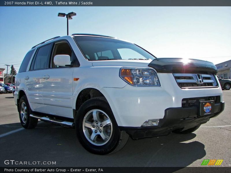 Taffeta White / Saddle 2007 Honda Pilot EX-L 4WD