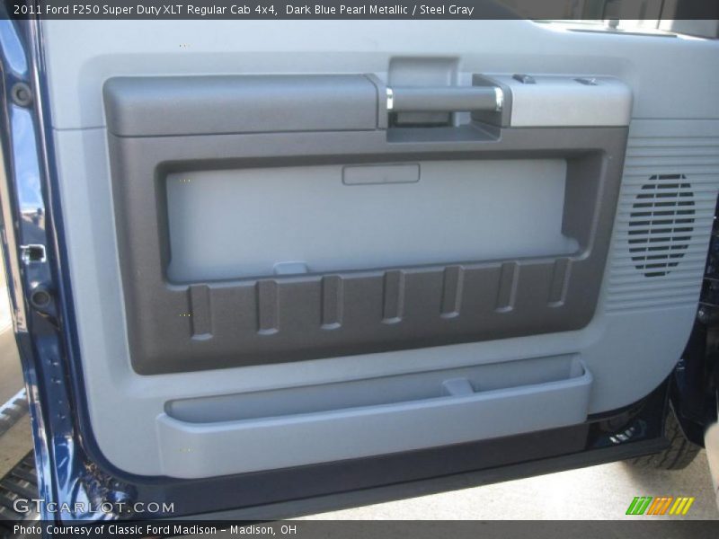 Dark Blue Pearl Metallic / Steel Gray 2011 Ford F250 Super Duty XLT Regular Cab 4x4