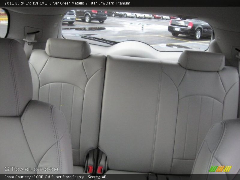 Silver Green Metallic / Titanium/Dark Titanium 2011 Buick Enclave CXL