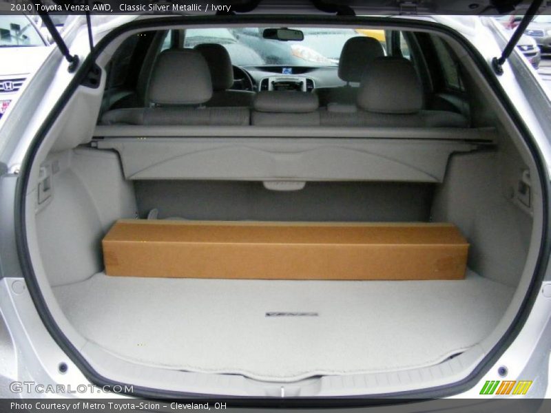  2010 Venza AWD Trunk