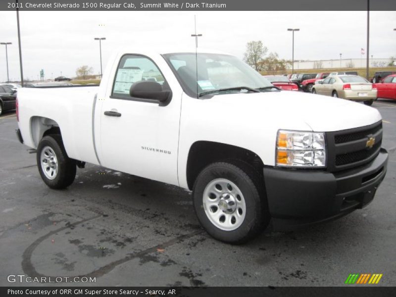 Summit White / Dark Titanium 2011 Chevrolet Silverado 1500 Regular Cab