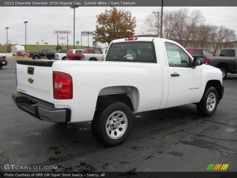 Summit White / Dark Titanium 2011 Chevrolet Silverado 1500 Regular Cab