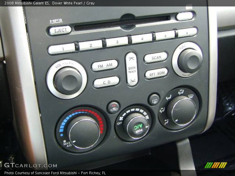 Dover White Pearl / Gray 2008 Mitsubishi Galant ES