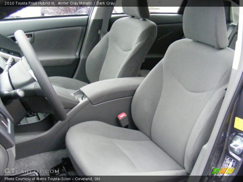 Winter Gray Metallic / Dark Gray 2010 Toyota Prius Hybrid III