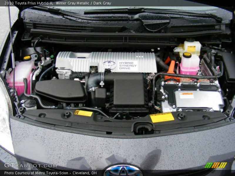 Winter Gray Metallic / Dark Gray 2010 Toyota Prius Hybrid III