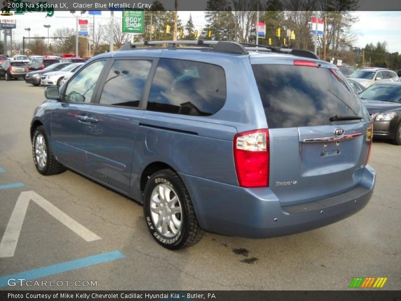 Glacier Blue Metallic / Gray 2008 Kia Sedona LX