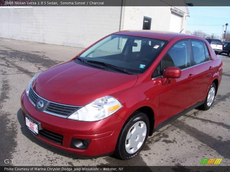 Sonoma Sunset / Charcoal 2008 Nissan Versa 1.8 S Sedan