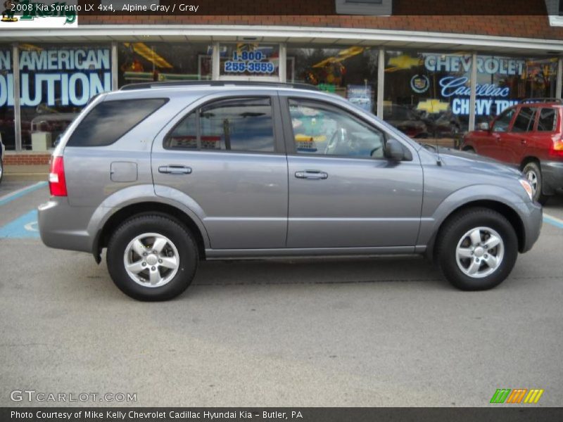 Alpine Gray / Gray 2008 Kia Sorento LX 4x4