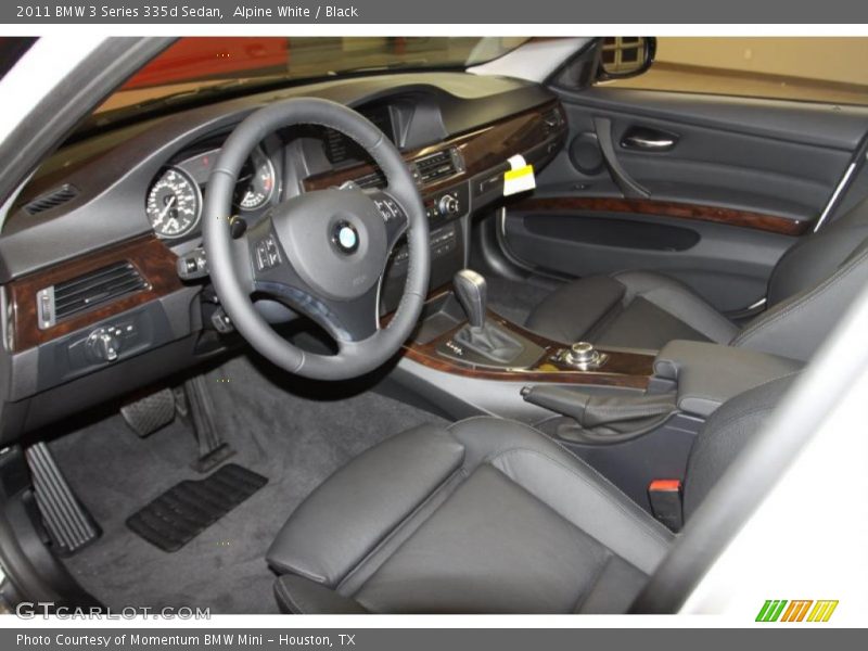 Black Interior - 2011 3 Series 335d Sedan 