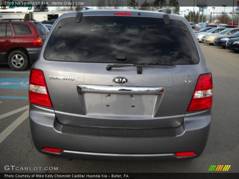 Alpine Gray / Gray 2008 Kia Sorento LX 4x4