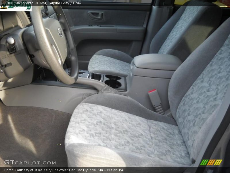 Alpine Gray / Gray 2008 Kia Sorento LX 4x4
