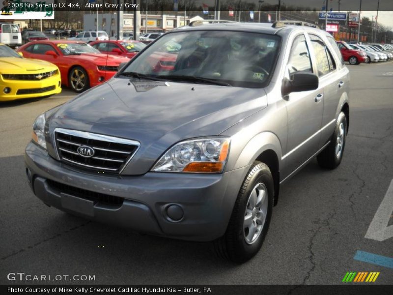 Alpine Gray / Gray 2008 Kia Sorento LX 4x4