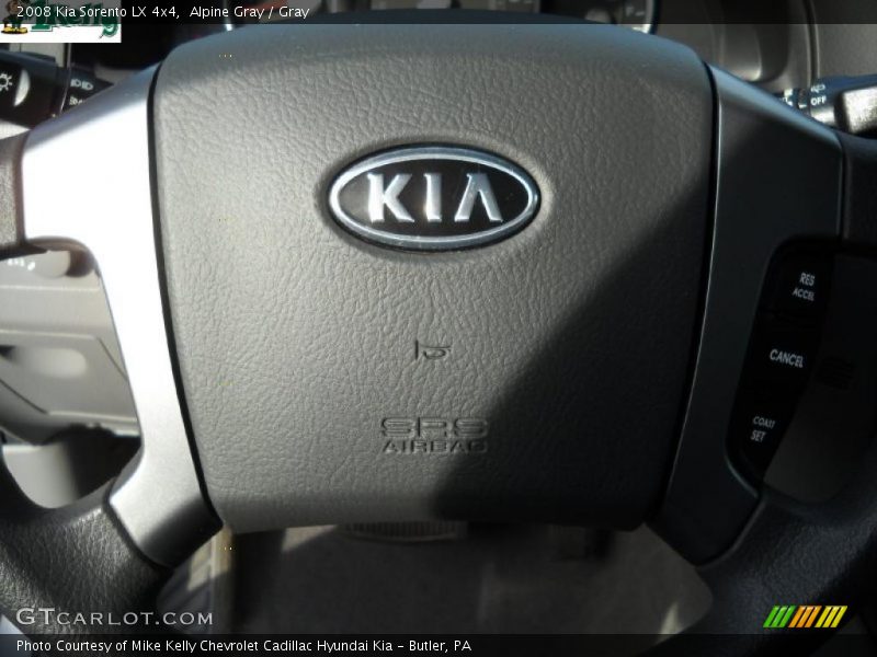 Alpine Gray / Gray 2008 Kia Sorento LX 4x4