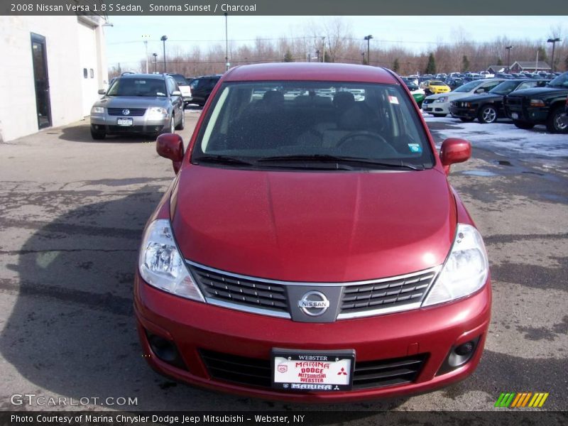 Sonoma Sunset / Charcoal 2008 Nissan Versa 1.8 S Sedan