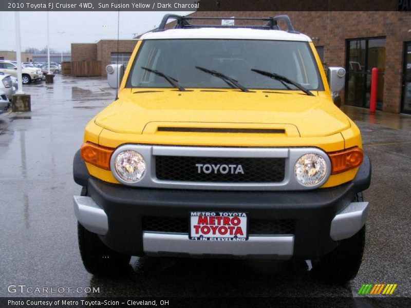 Sun Fusion Yellow / Dark Charcoal 2010 Toyota FJ Cruiser 4WD