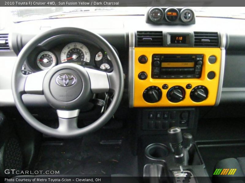Sun Fusion Yellow / Dark Charcoal 2010 Toyota FJ Cruiser 4WD