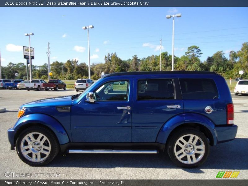Deep Water Blue Pearl / Dark Slate Gray/Light Slate Gray 2010 Dodge Nitro SE