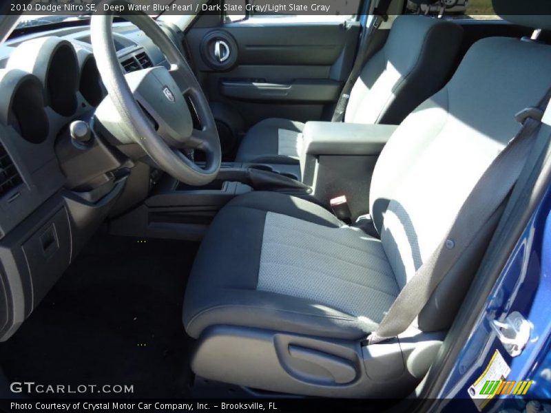 Deep Water Blue Pearl / Dark Slate Gray/Light Slate Gray 2010 Dodge Nitro SE