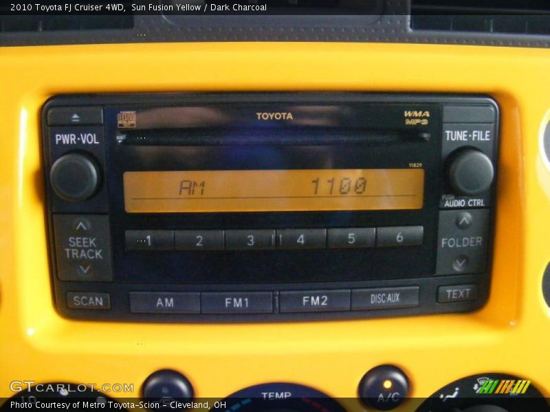 Sun Fusion Yellow / Dark Charcoal 2010 Toyota FJ Cruiser 4WD