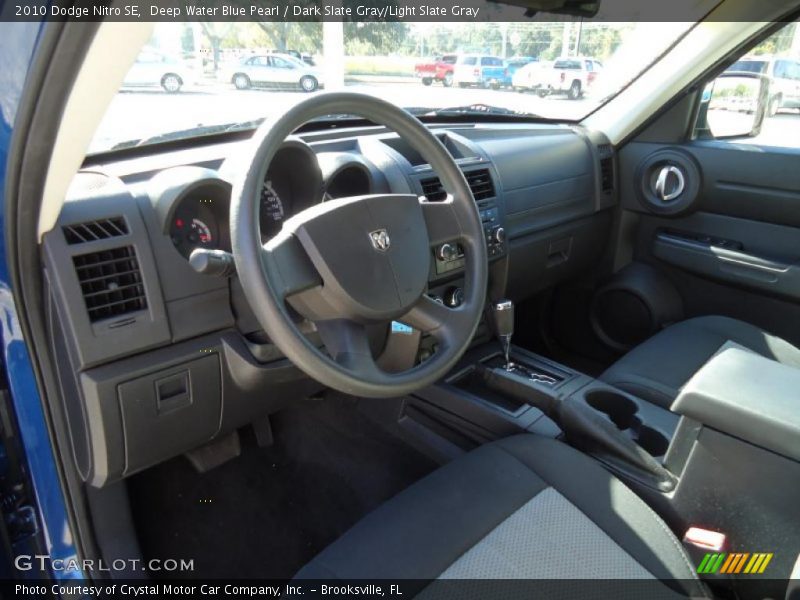Deep Water Blue Pearl / Dark Slate Gray/Light Slate Gray 2010 Dodge Nitro SE