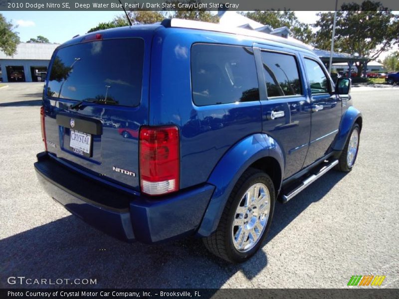 Deep Water Blue Pearl / Dark Slate Gray/Light Slate Gray 2010 Dodge Nitro SE