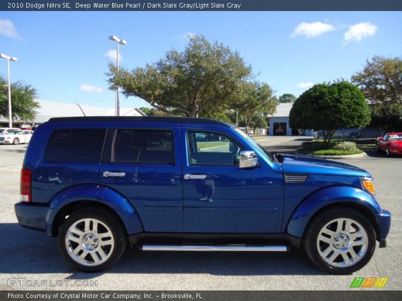 Deep Water Blue Pearl / Dark Slate Gray/Light Slate Gray 2010 Dodge Nitro SE