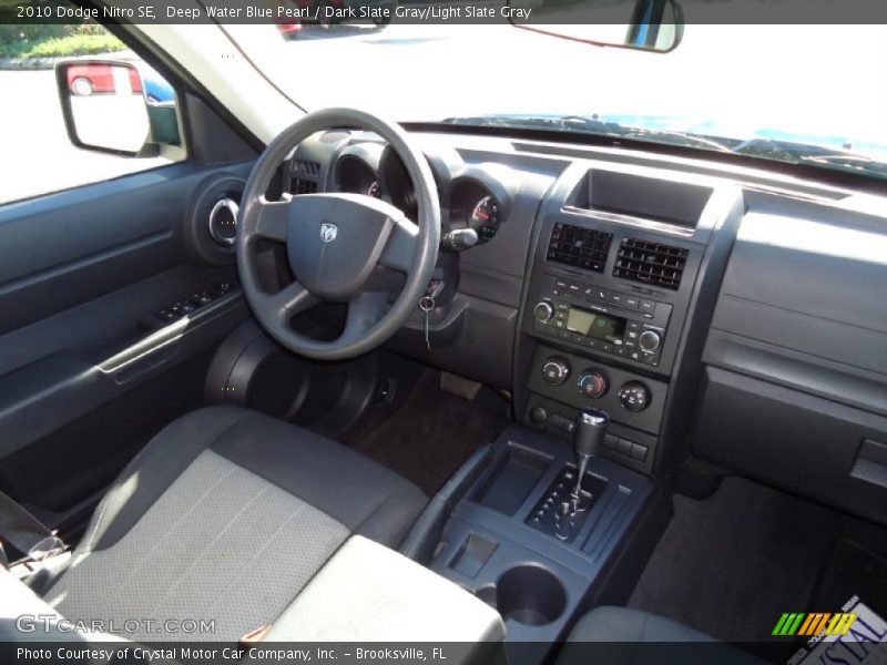 Deep Water Blue Pearl / Dark Slate Gray/Light Slate Gray 2010 Dodge Nitro SE