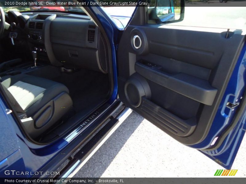 Deep Water Blue Pearl / Dark Slate Gray/Light Slate Gray 2010 Dodge Nitro SE