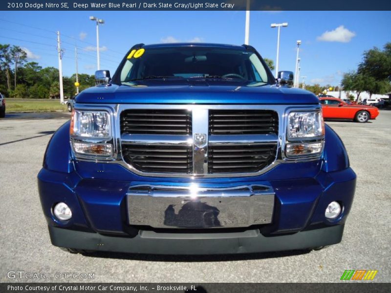 Deep Water Blue Pearl / Dark Slate Gray/Light Slate Gray 2010 Dodge Nitro SE