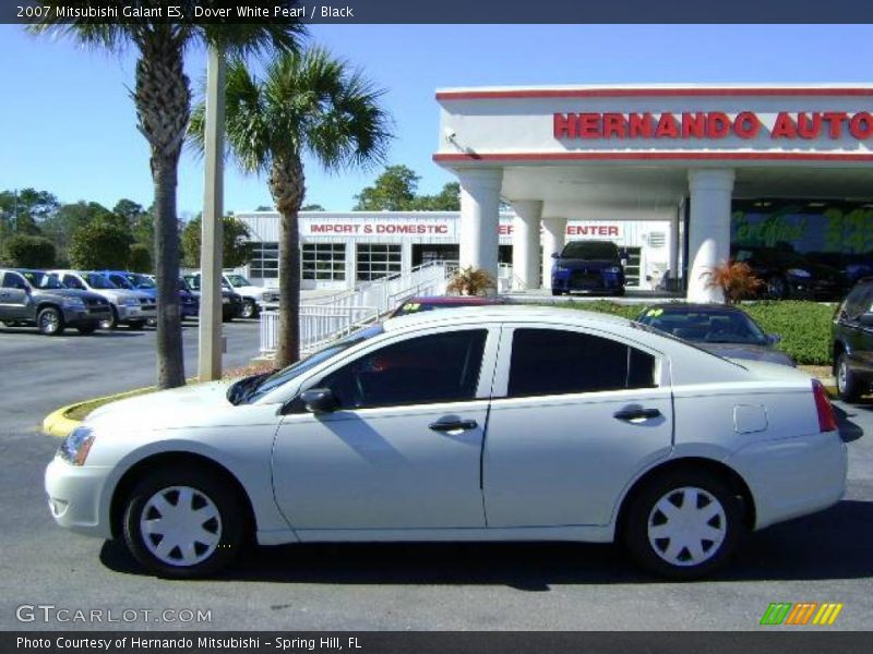 Dover White Pearl / Black 2007 Mitsubishi Galant ES