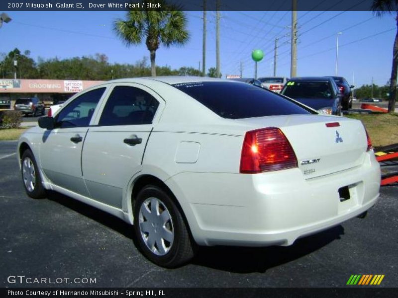 Dover White Pearl / Black 2007 Mitsubishi Galant ES