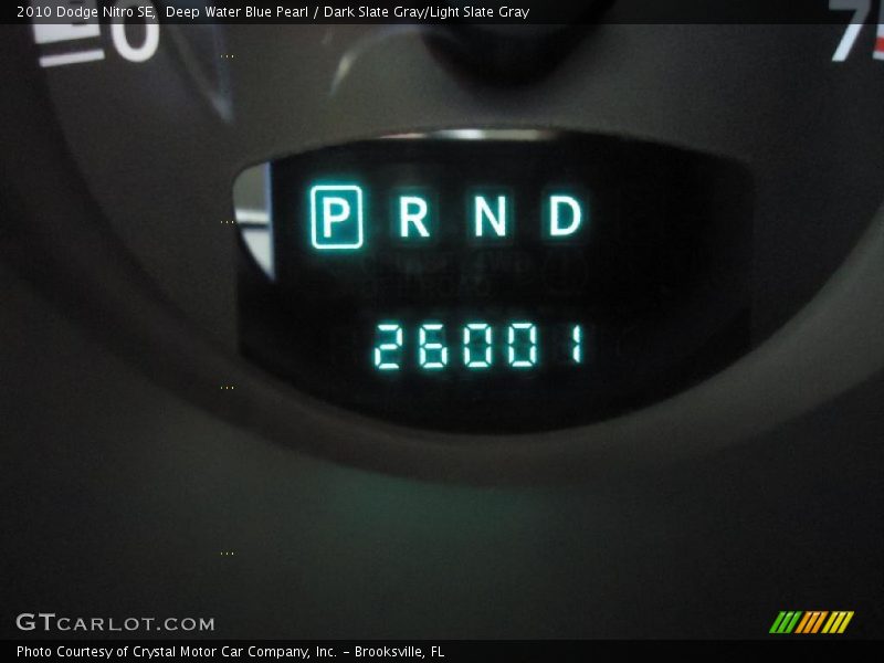 Deep Water Blue Pearl / Dark Slate Gray/Light Slate Gray 2010 Dodge Nitro SE
