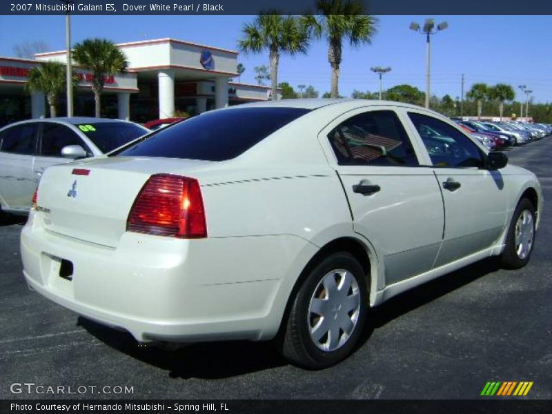 Dover White Pearl / Black 2007 Mitsubishi Galant ES