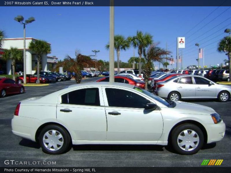 Dover White Pearl / Black 2007 Mitsubishi Galant ES