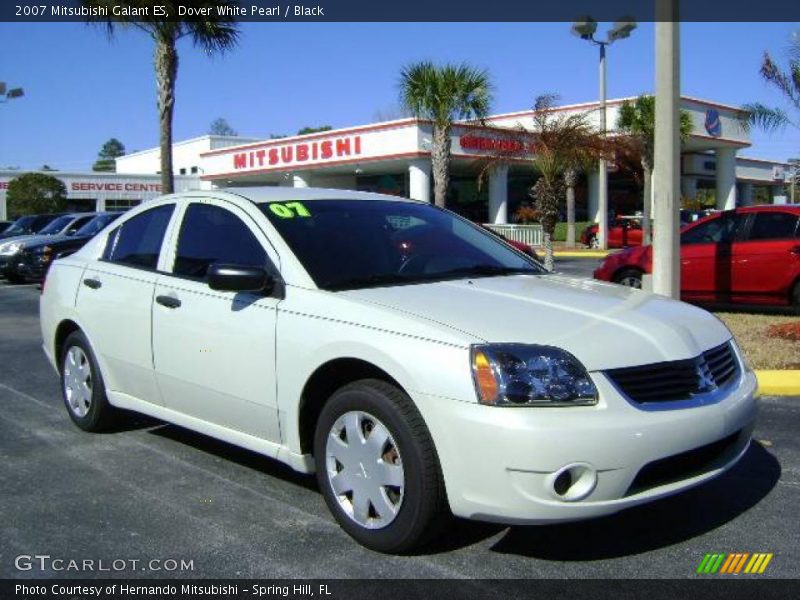 Dover White Pearl / Black 2007 Mitsubishi Galant ES