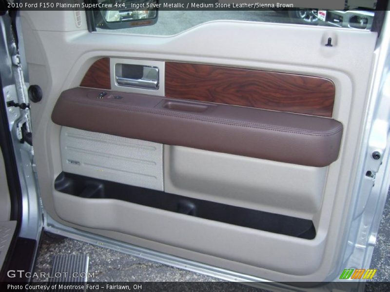 Ingot Silver Metallic / Medium Stone Leather/Sienna Brown 2010 Ford F150 Platinum SuperCrew 4x4