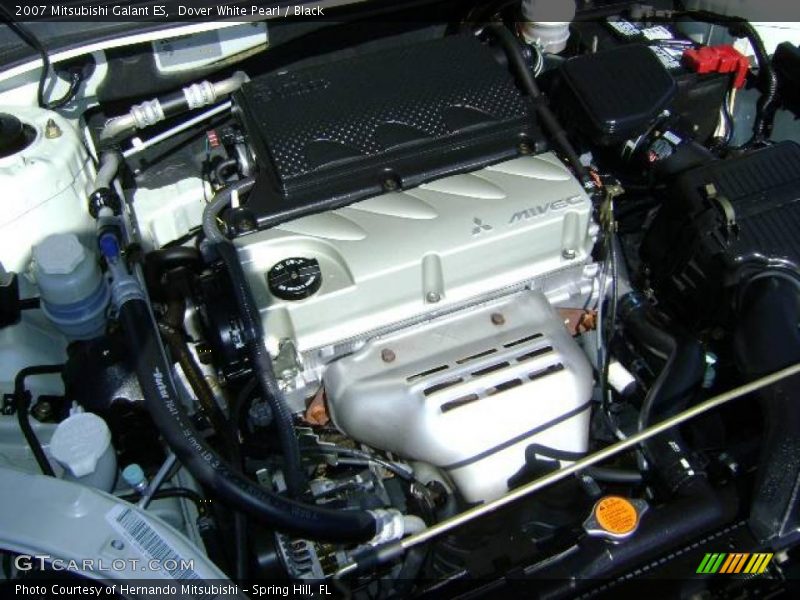 Dover White Pearl / Black 2007 Mitsubishi Galant ES