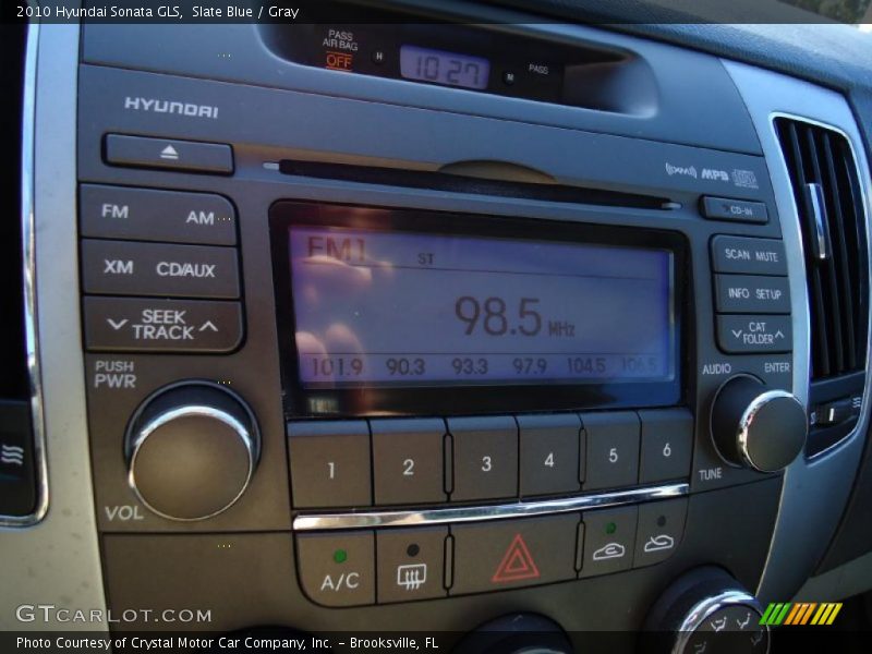 Slate Blue / Gray 2010 Hyundai Sonata GLS