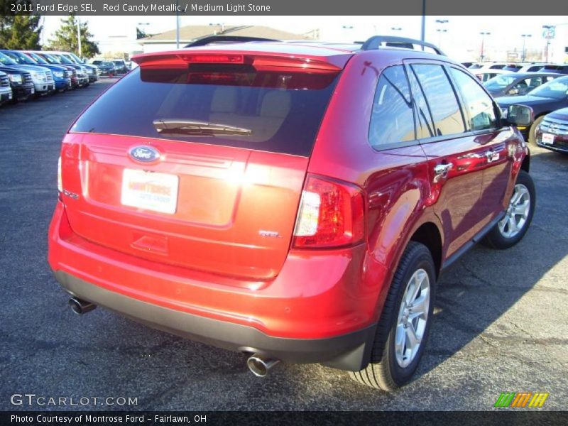 Red Candy Metallic / Medium Light Stone 2011 Ford Edge SEL
