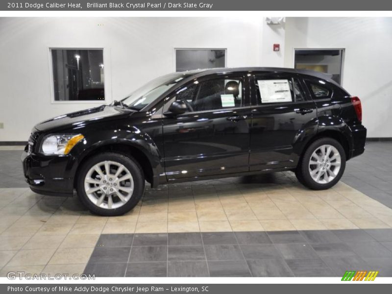Brilliant Black Crystal Pearl / Dark Slate Gray 2011 Dodge Caliber Heat