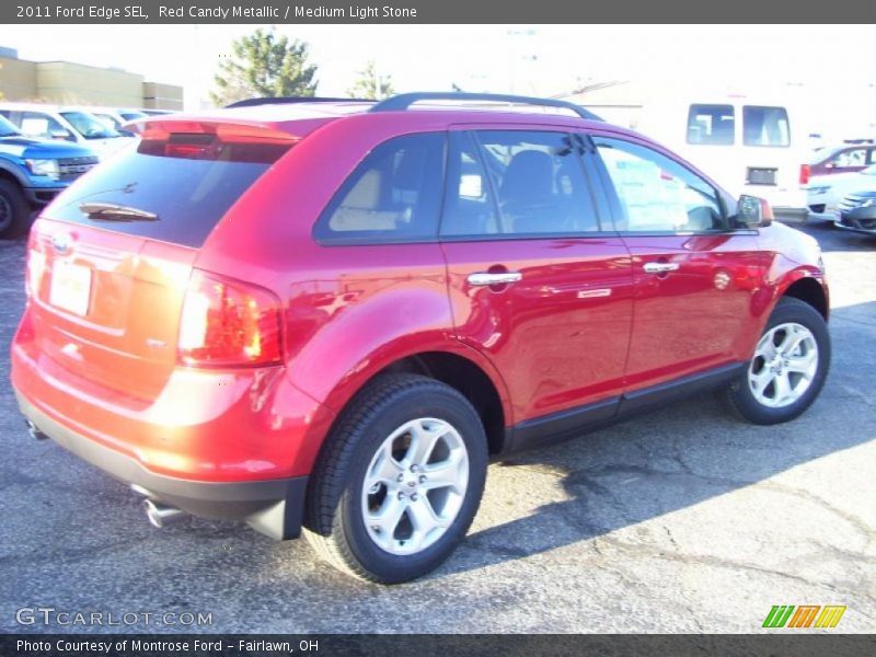 Red Candy Metallic / Medium Light Stone 2011 Ford Edge SEL