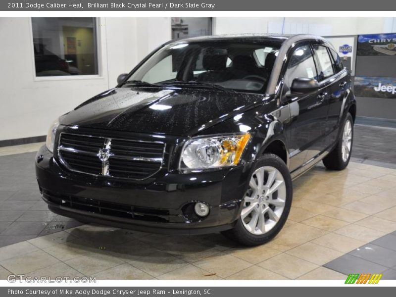 Brilliant Black Crystal Pearl / Dark Slate Gray 2011 Dodge Caliber Heat