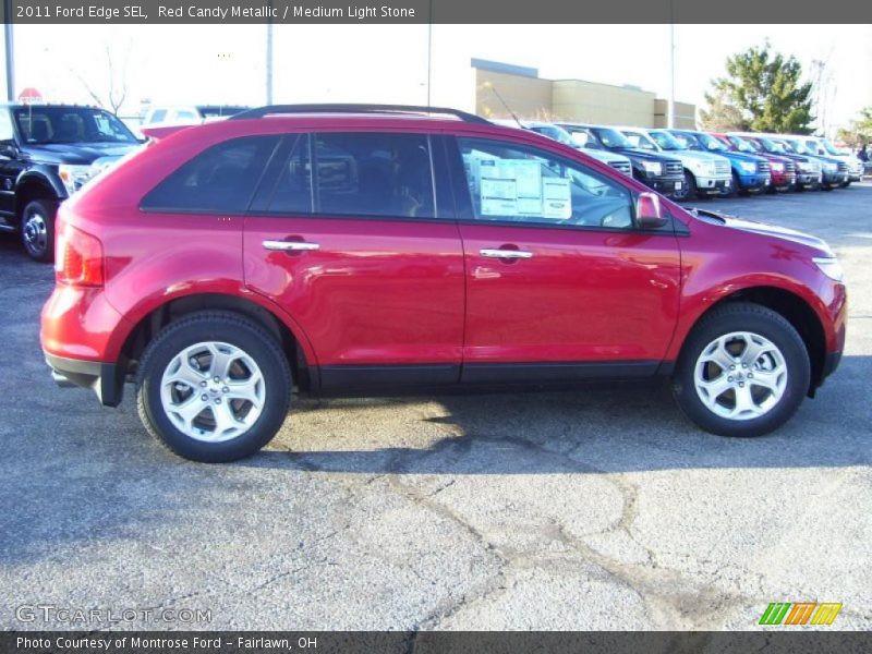 Red Candy Metallic / Medium Light Stone 2011 Ford Edge SEL