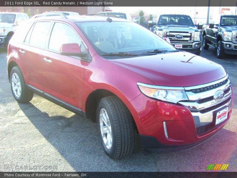 Red Candy Metallic / Medium Light Stone 2011 Ford Edge SEL