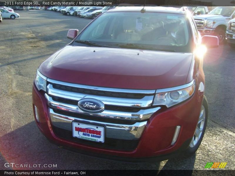 Red Candy Metallic / Medium Light Stone 2011 Ford Edge SEL