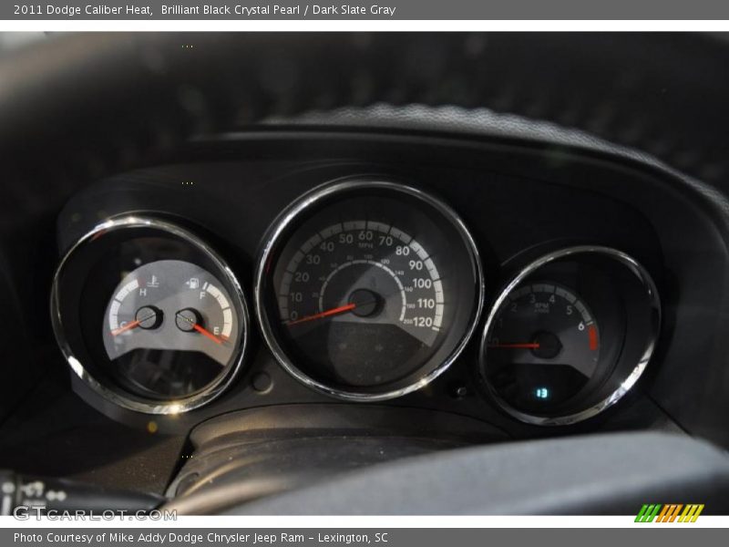 Brilliant Black Crystal Pearl / Dark Slate Gray 2011 Dodge Caliber Heat