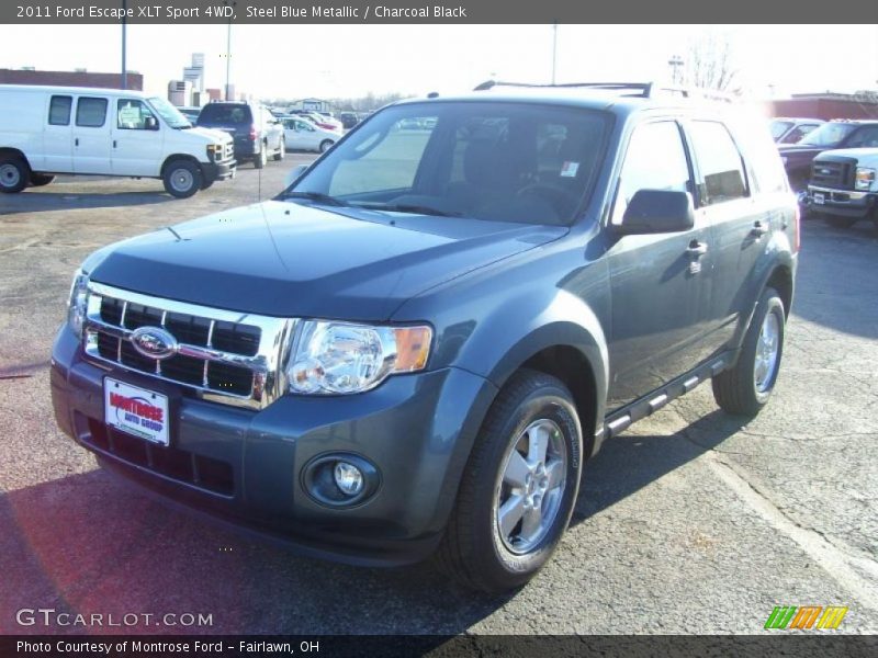 Steel Blue Metallic / Charcoal Black 2011 Ford Escape XLT Sport 4WD