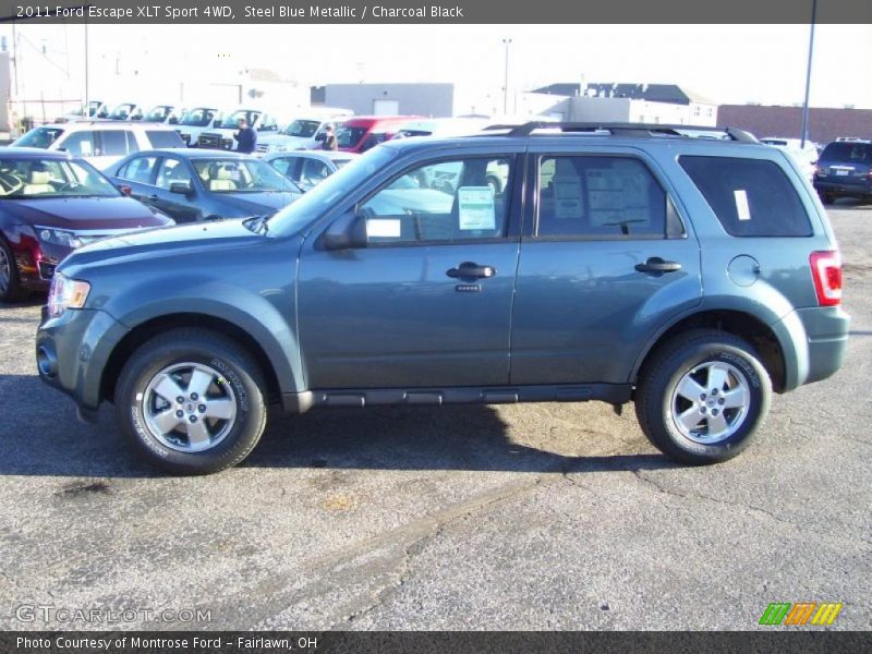 Steel Blue Metallic / Charcoal Black 2011 Ford Escape XLT Sport 4WD